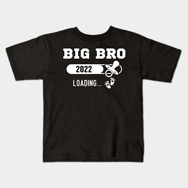 Big Bro 2022 Loading Bar For New Brother Kids T-Shirt by Arts-lf